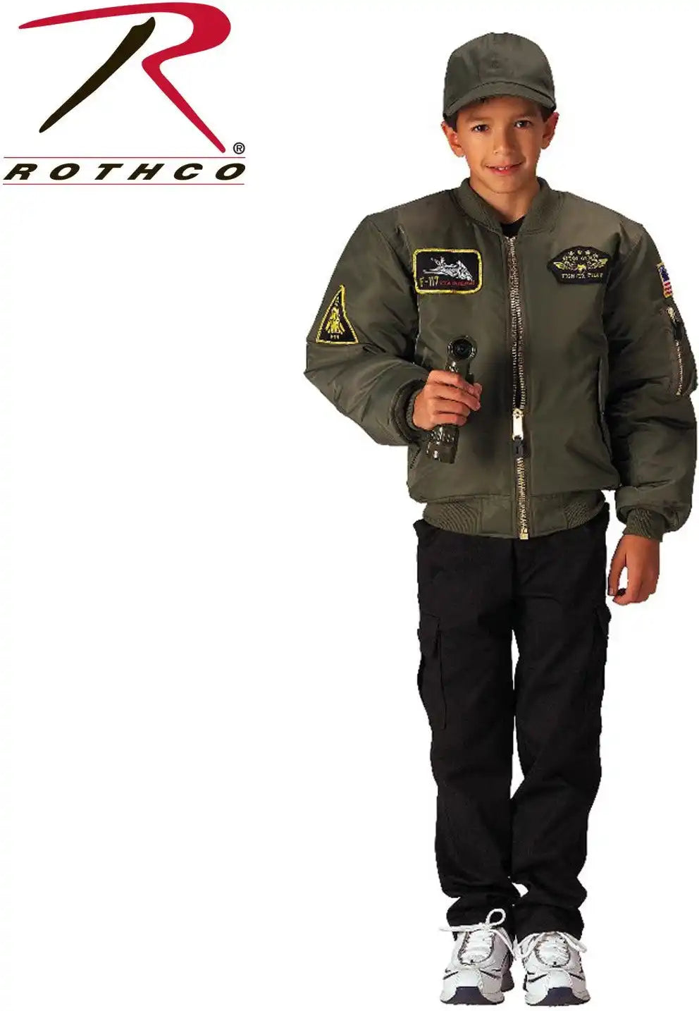 Rothco Kids Flight Jacket with Patches