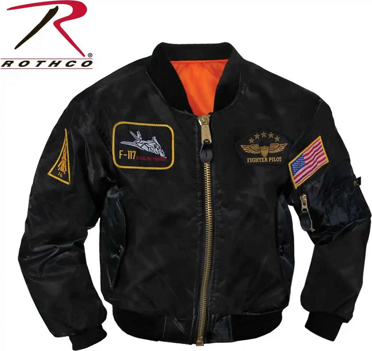 Rothco Kids Flight Jacket with Patches