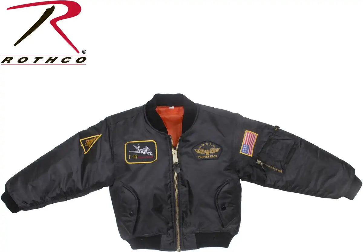Rothco Kids Flight Jacket with Patches