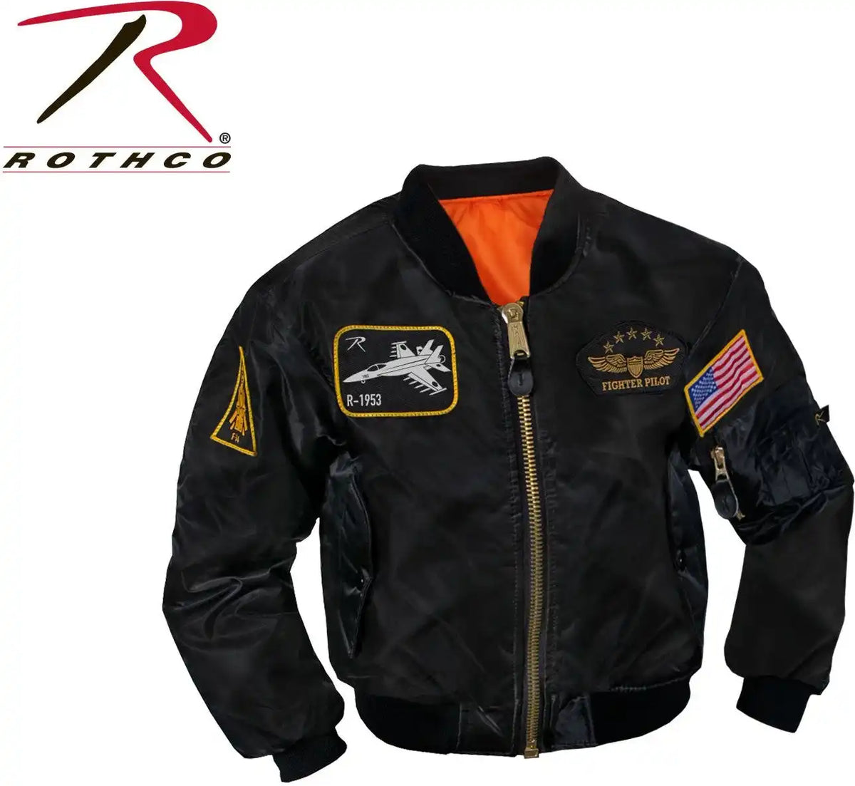 Rothco Kids Flight Jacket with Patches