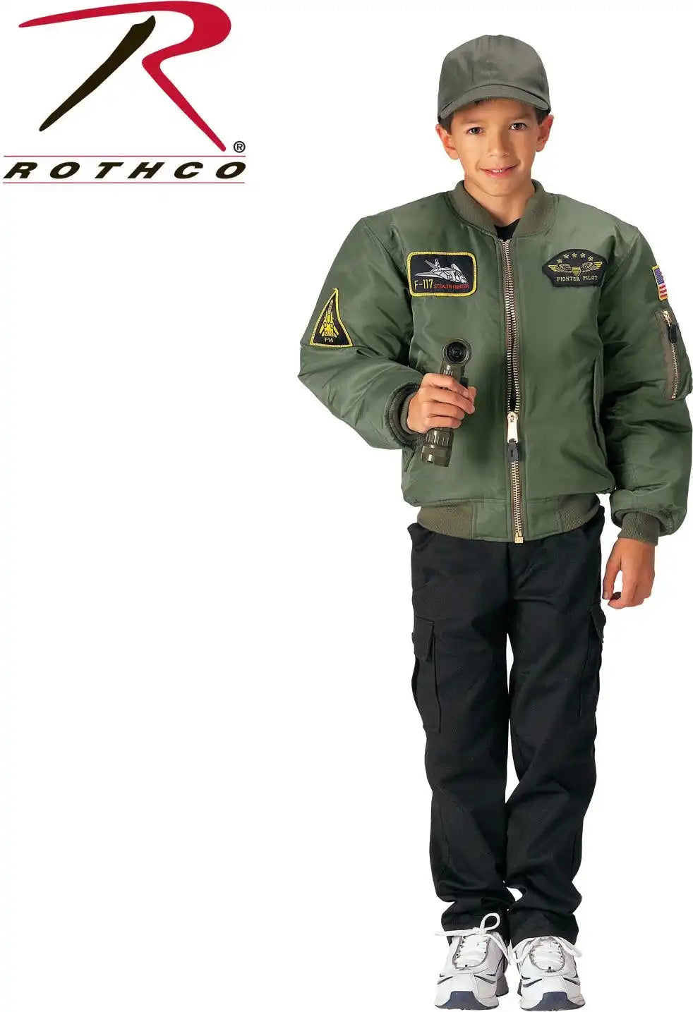 Rothco Kids Flight Jacket with Patches