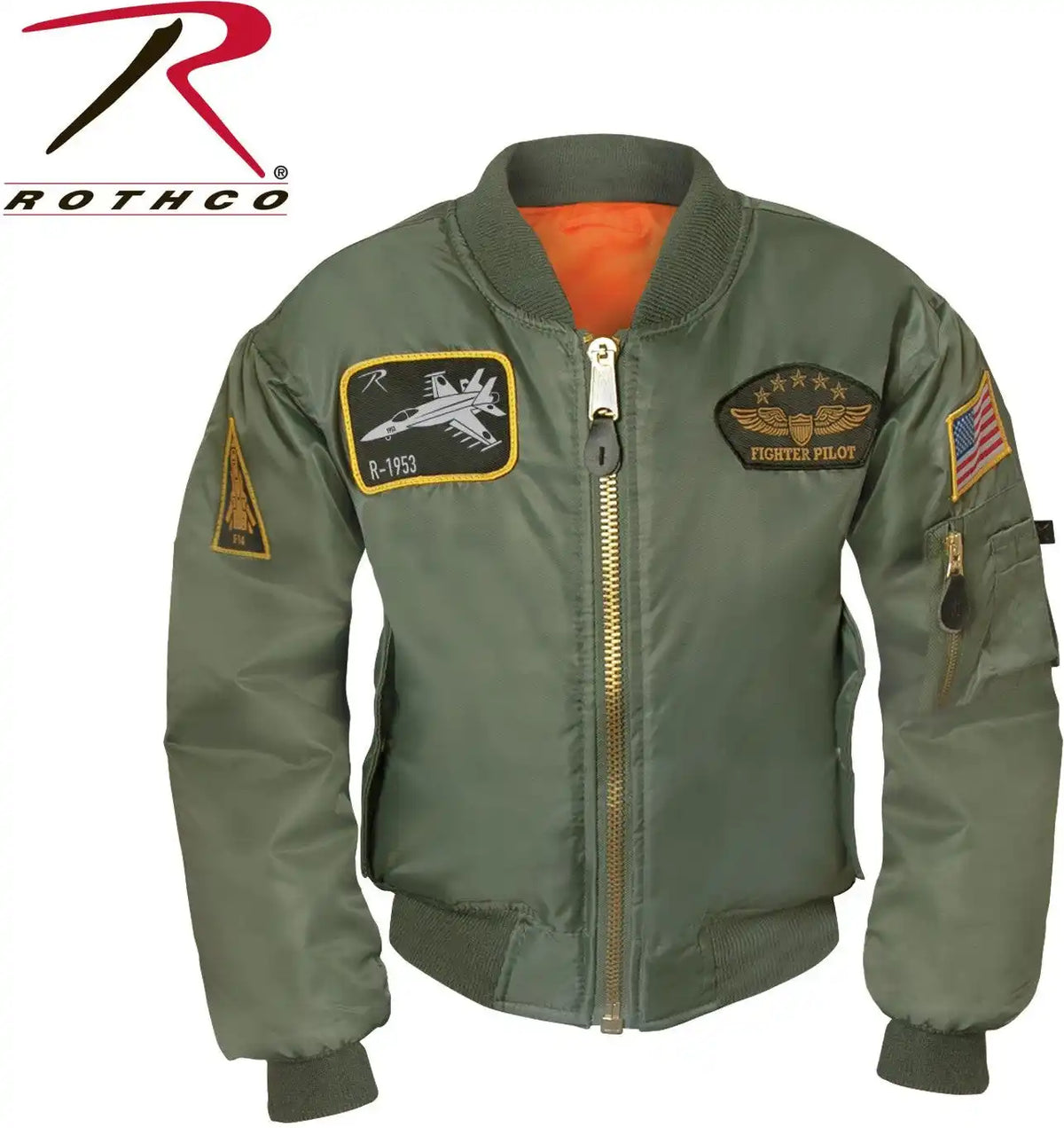Rothco Kids Flight Jacket with Patches