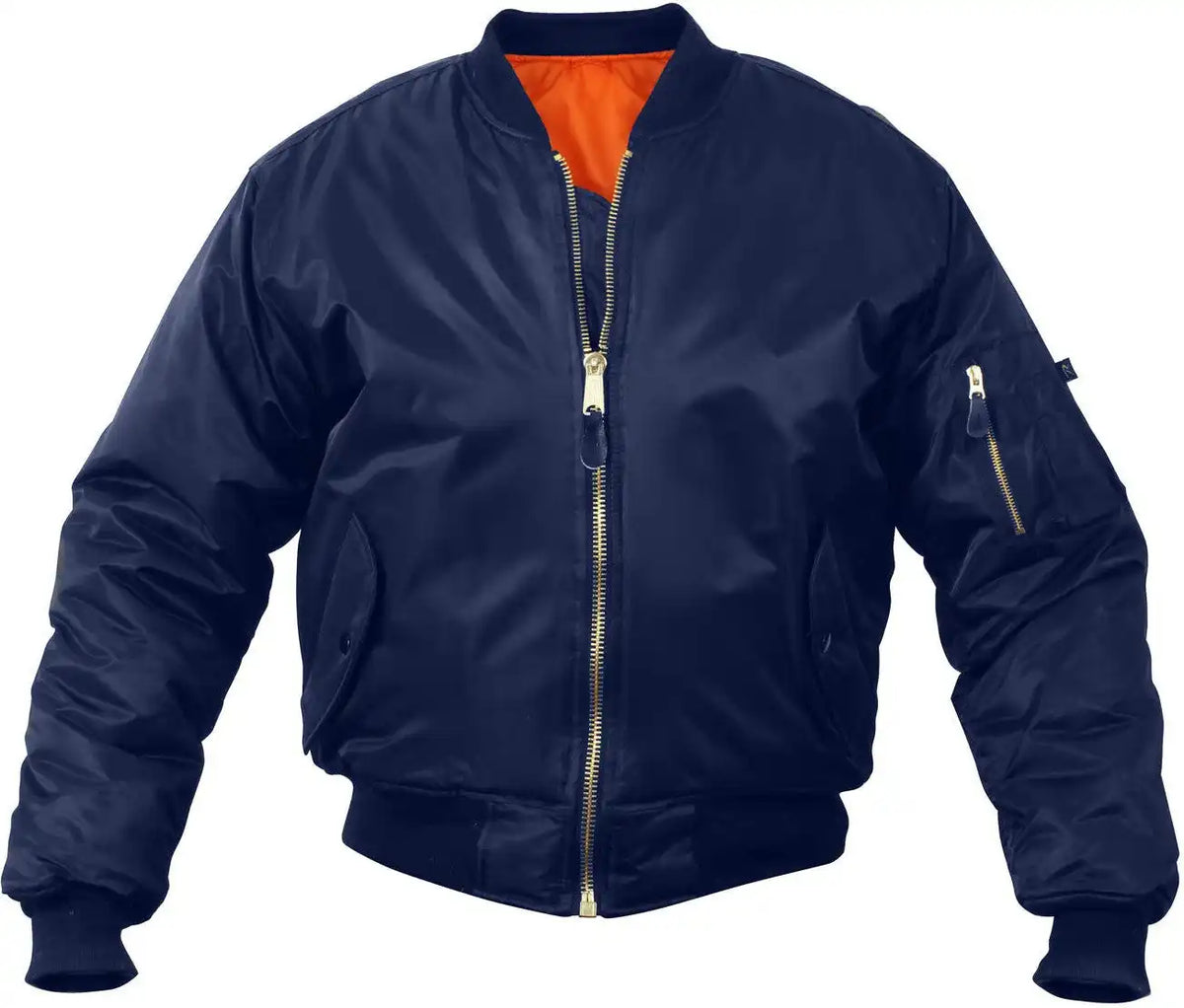 Rothco Kids Ma-1 Flight Jackets - Navy Blue / s