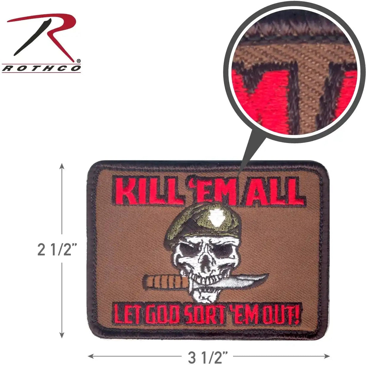 Rothco Kill Em All Let God Sort out Morale Patch