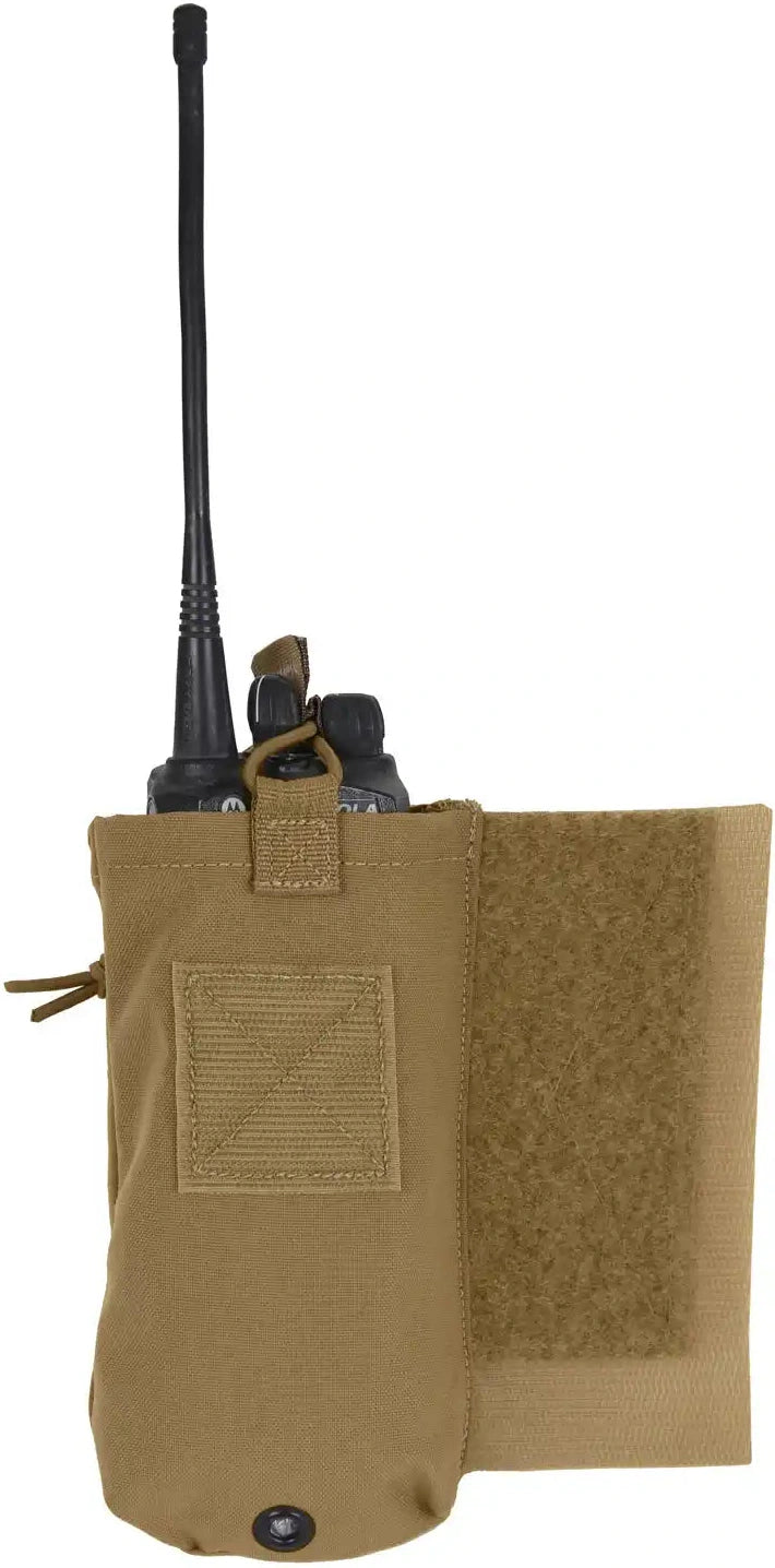 Rothco Lacv (lightweight Armor Carrier Vest) Side Radio Pouch Set - Coyote Brown