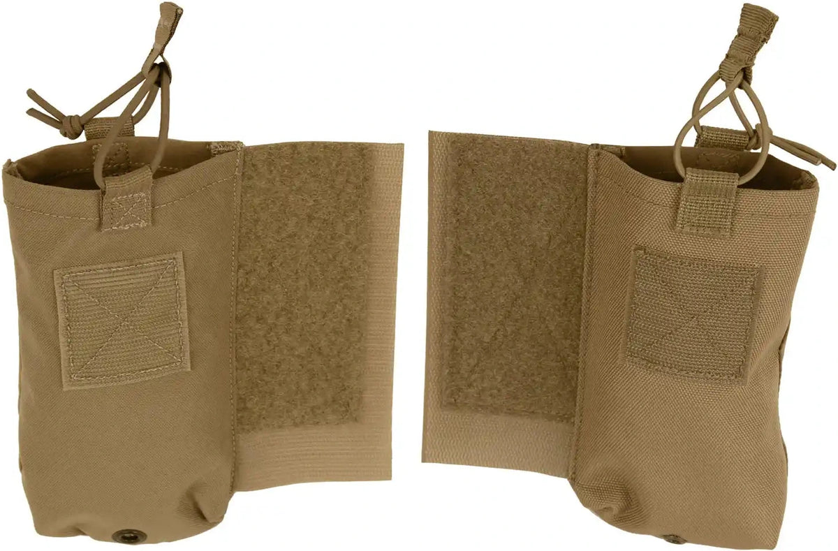 Rothco Lacv (lightweight Armor Carrier Vest) Side Radio Pouch Set - Coyote Brown