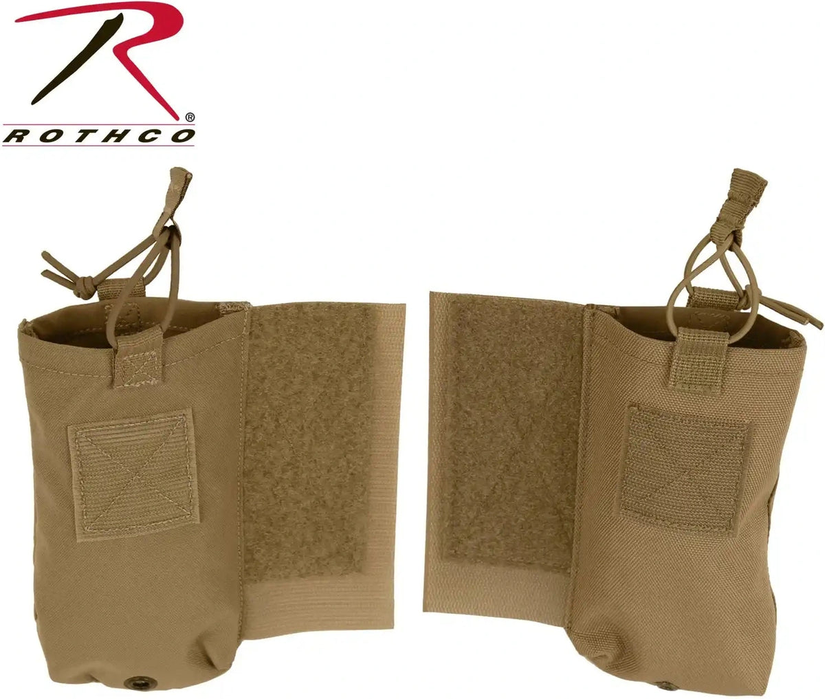 Rothco Lacv (lightweight Armor Carrier Vest) Side Radio Pouch Set - Coyote Brown
