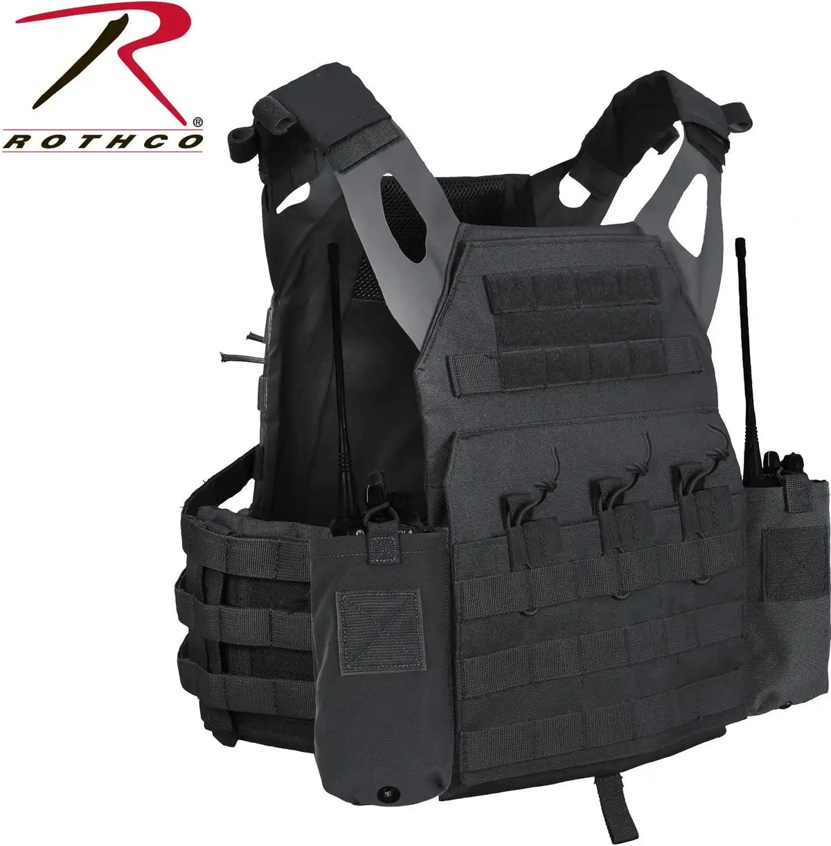 Rothco Lacv (lightweight Armor Carrier Vest) Side Radio Pouch Set - Coyote Brown