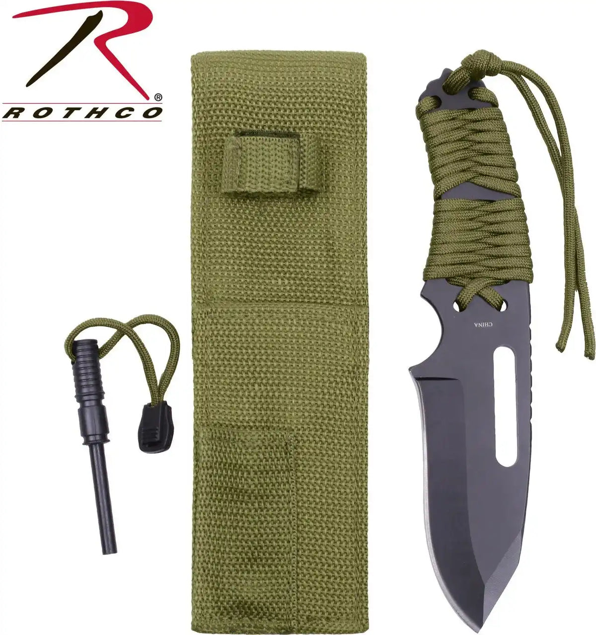 Rothco Large Paracord Knife with Fire Starter