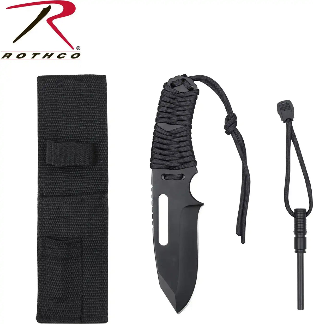 Rothco Large Paracord Knife with Fire Starter