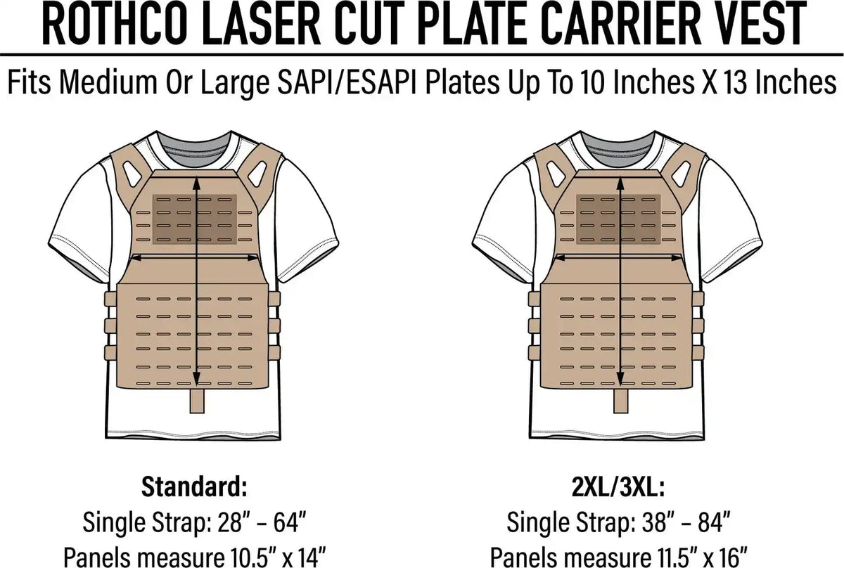 Rothco Laser Cut Molle Lightweight Armor Carrier Vest