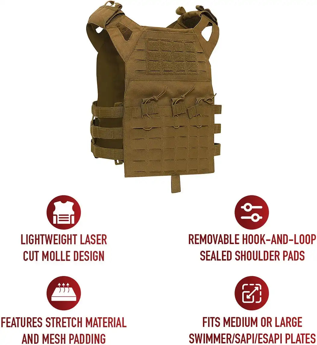 Rothco Laser Cut Molle Lightweight Armor Carrier Vest