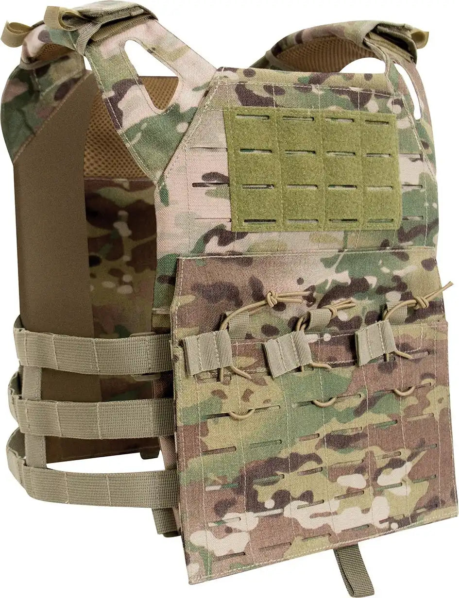 Rothco Laser Cut Molle Lightweight Armor Carrier Vest - Multicam / 2xl / 3xl
