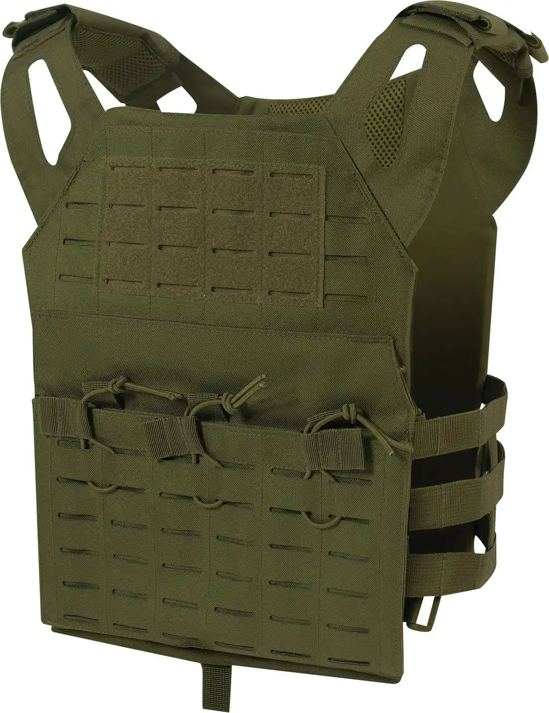 Rothco Laser Cut Molle Lightweight Armor Carrier Vest - Olive Drab / Regular
