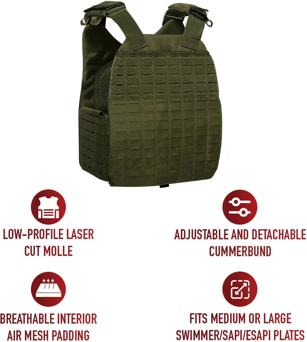Rothco Laser Cut Molle Plate Carrier Vest