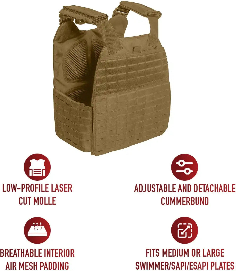 Rothco Laser Cut Molle Plate Carrier Vest