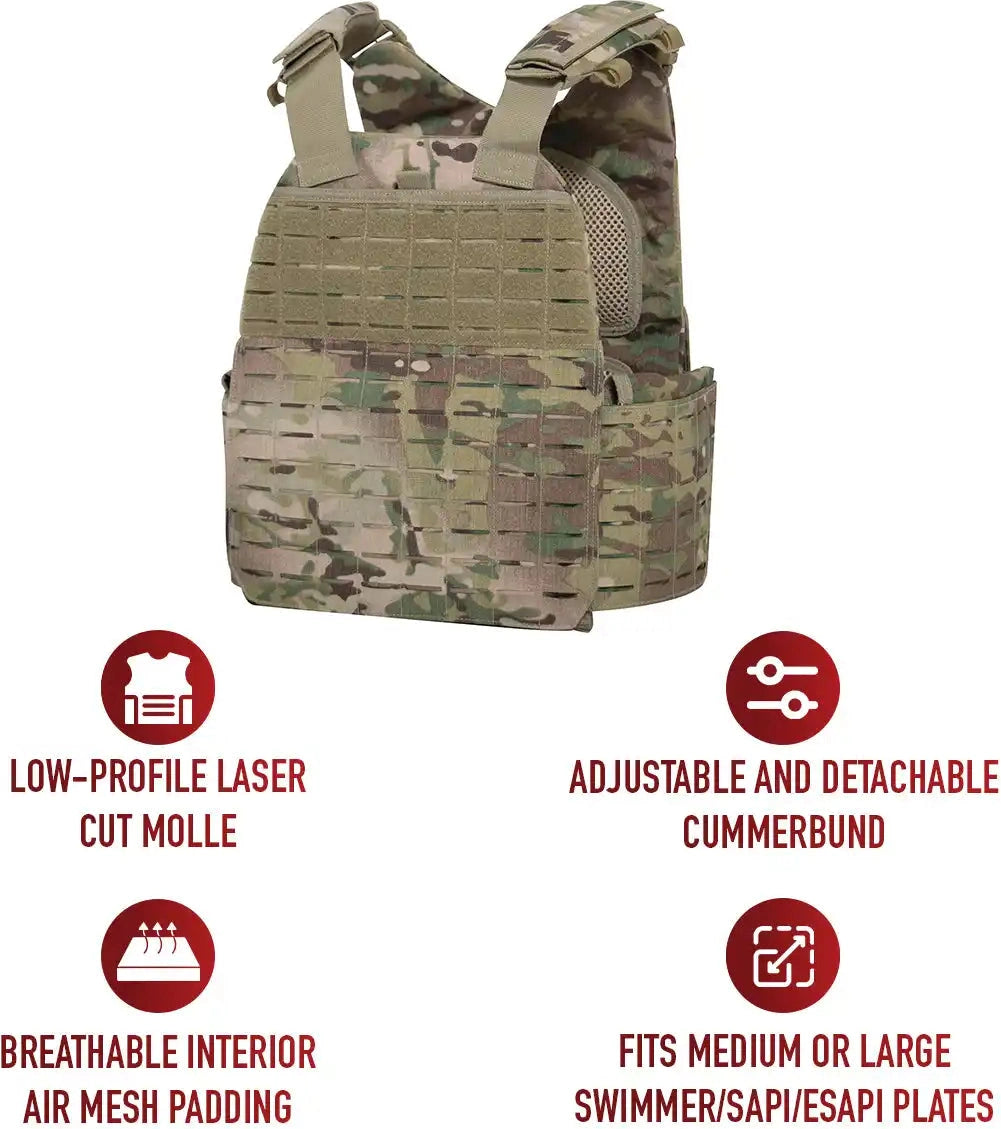 Rothco Laser Cut Molle Plate Carrier Vest