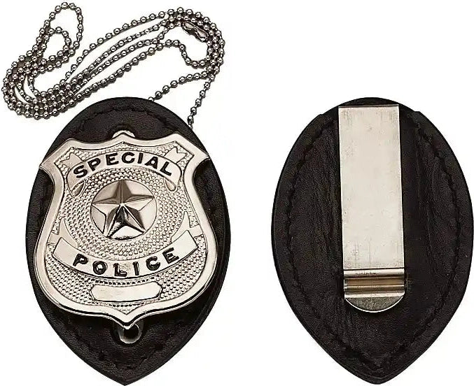 Rothco Leather Clip on Badge Holder