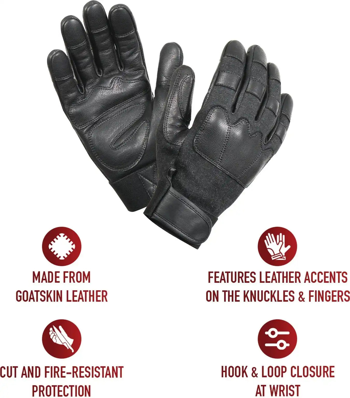 Rothco Leather Knuckle Gloves