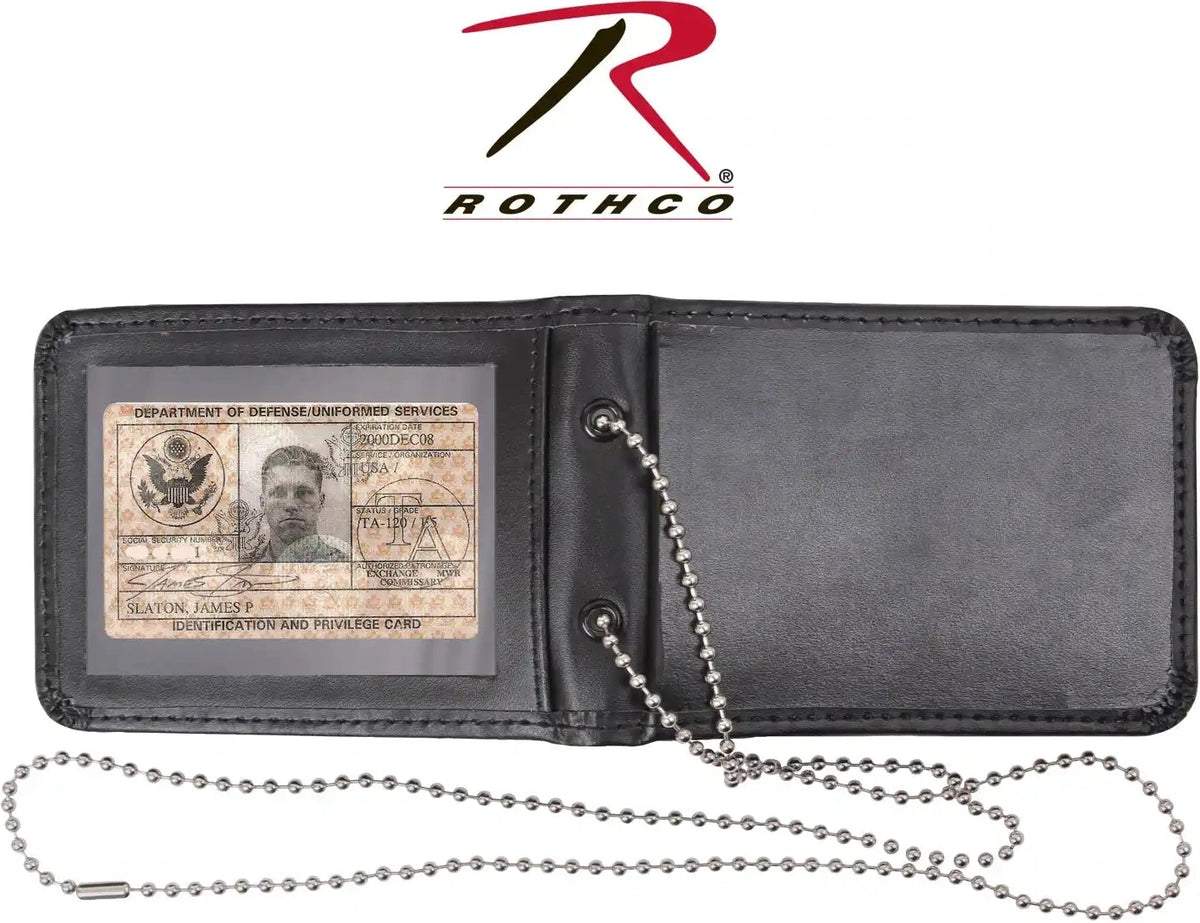 Rothco Leather Neck Identification Holder