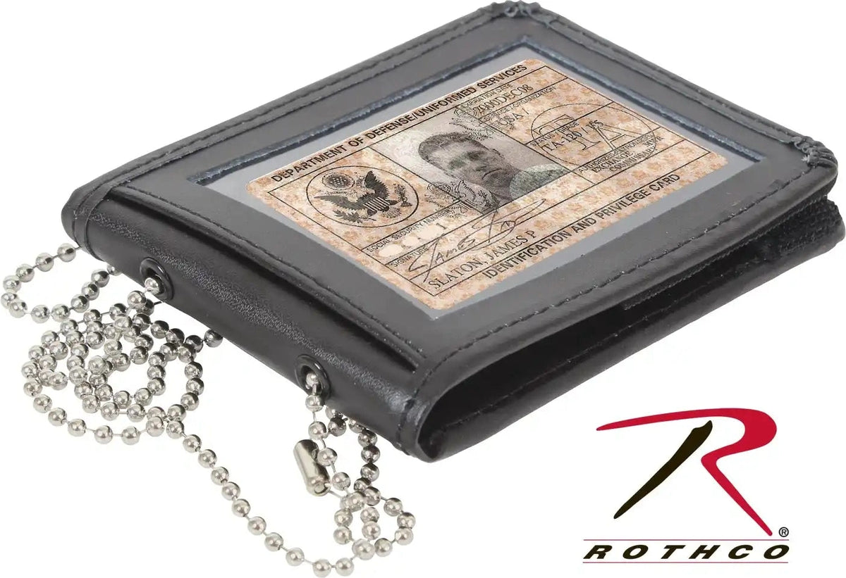 Rothco Leather Neck Identification Holder