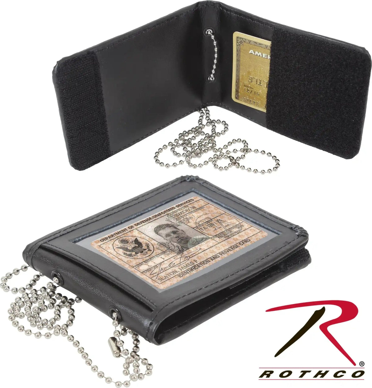 Rothco Leather Neck Identification Holder