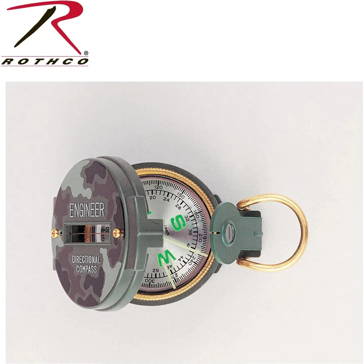 Rothco Lensatic Camo Compass Woodland