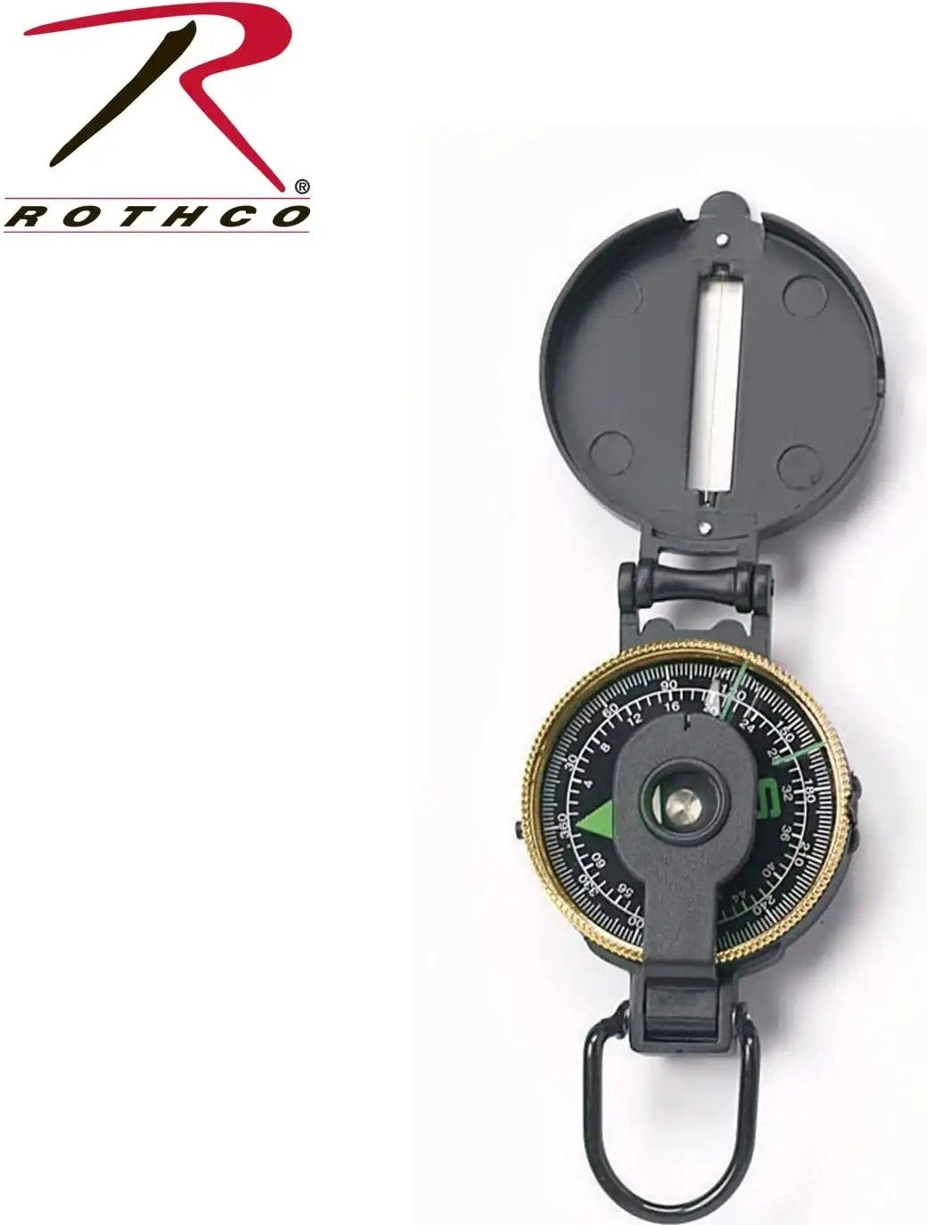 Rothco Lensatic Camo Compass Woodland