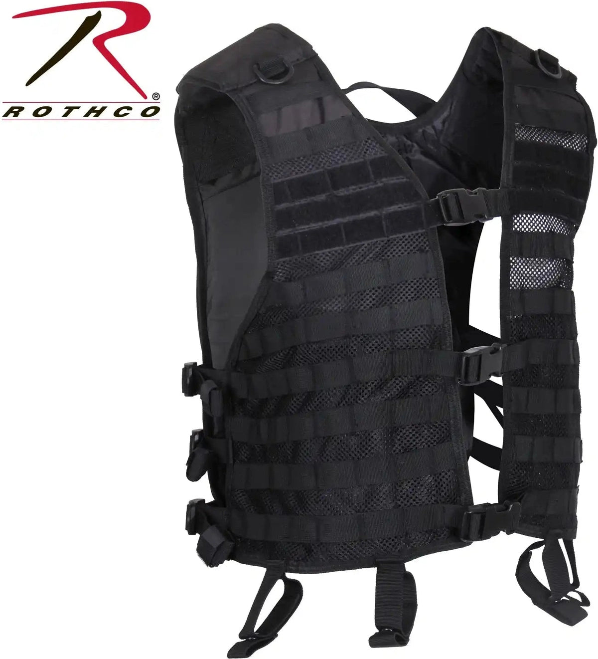 Rothco Lightweight Molle Utility Vest Black