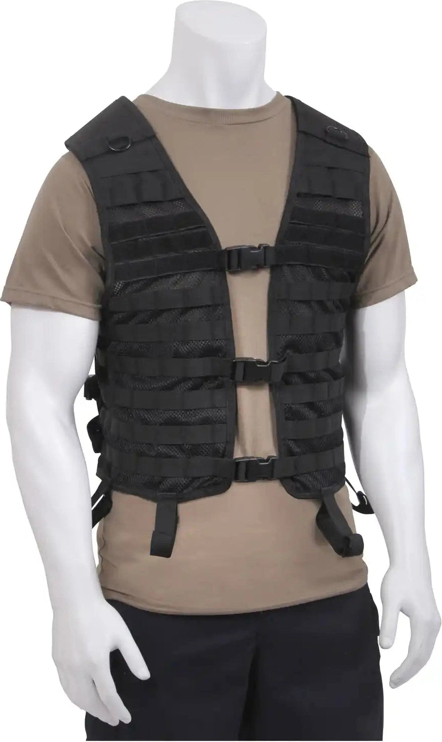 Rothco Lightweight Molle Utility Vest Black