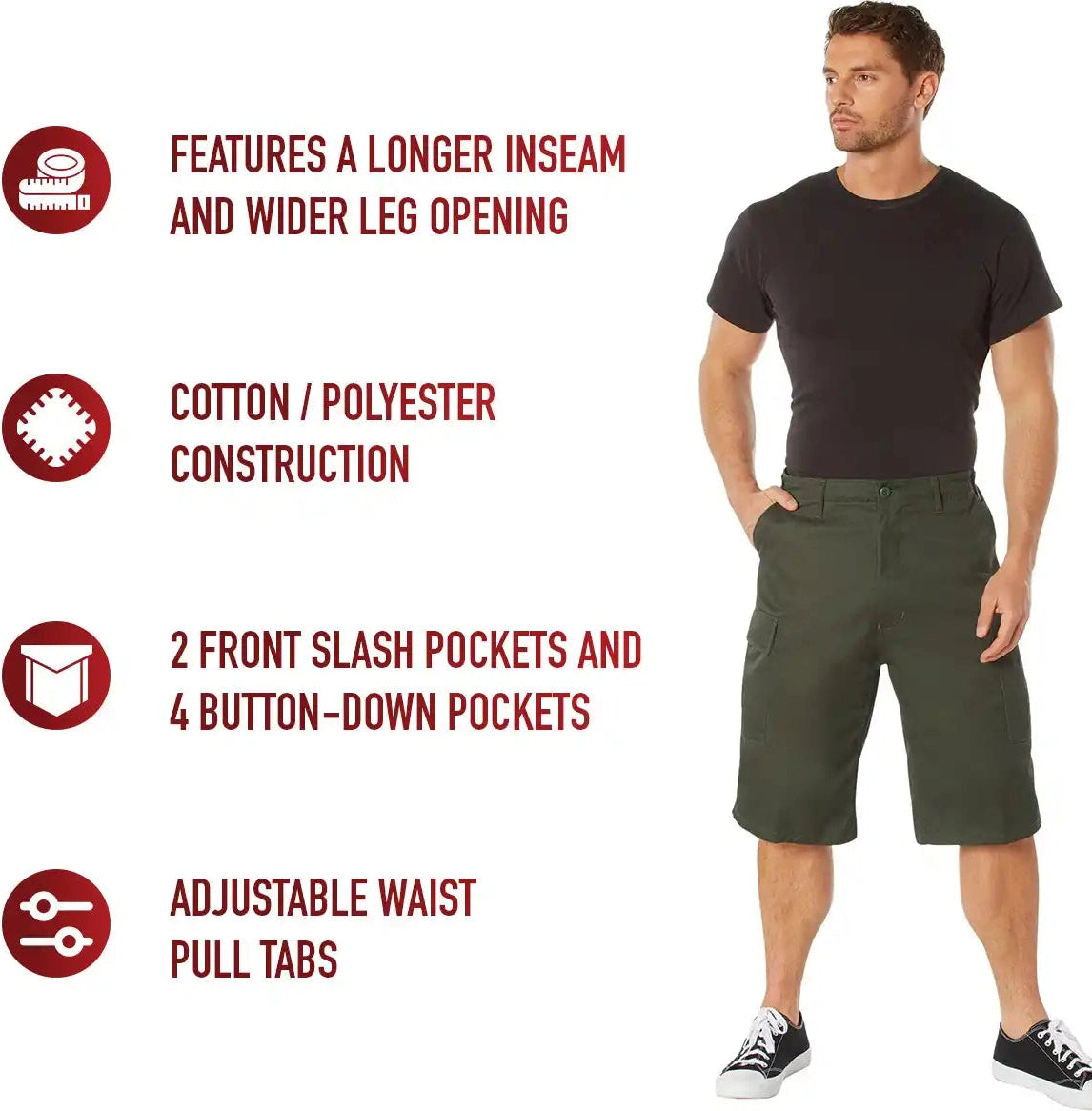 Rothco Long Length Bdu Shorts