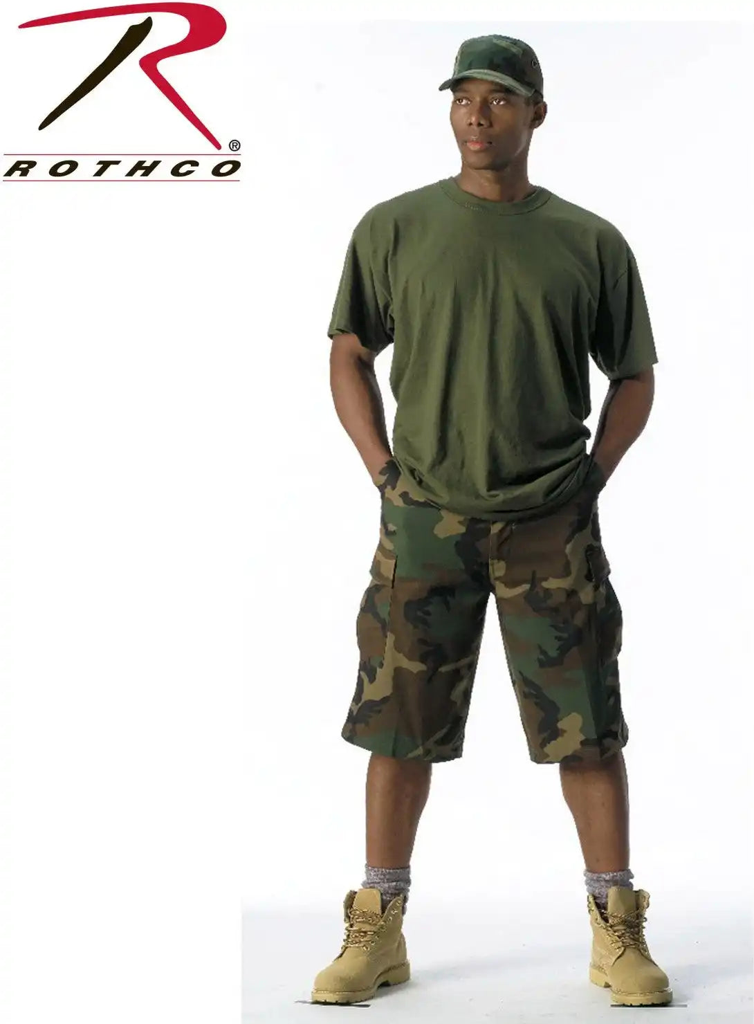 Rothco Long Length Camo Bdu Shorts