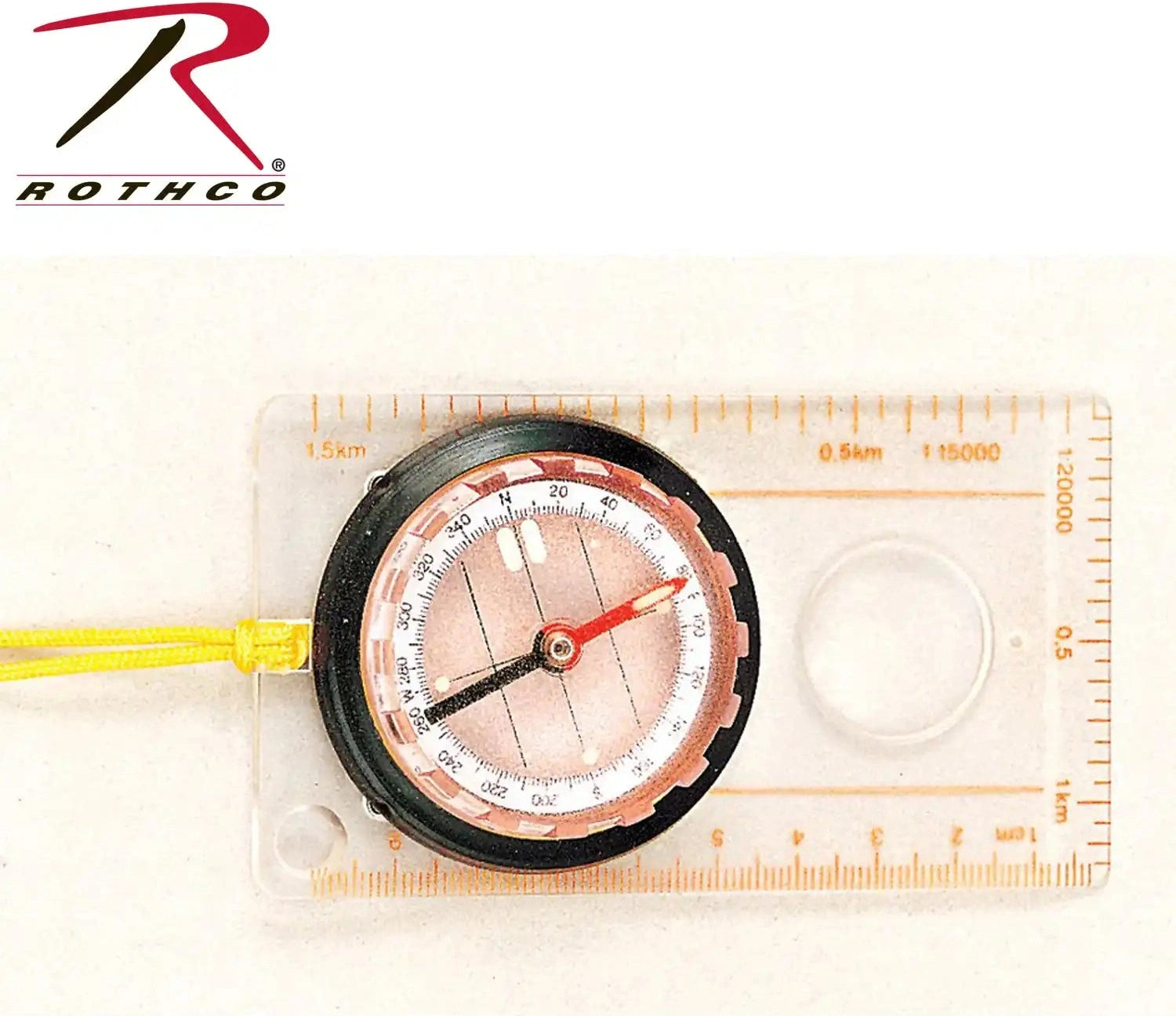 Rothco Map Compass - Clear