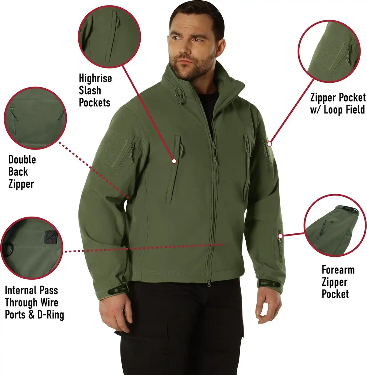 Rothco Midnight Camo Special Ops Soft Shell Jacket