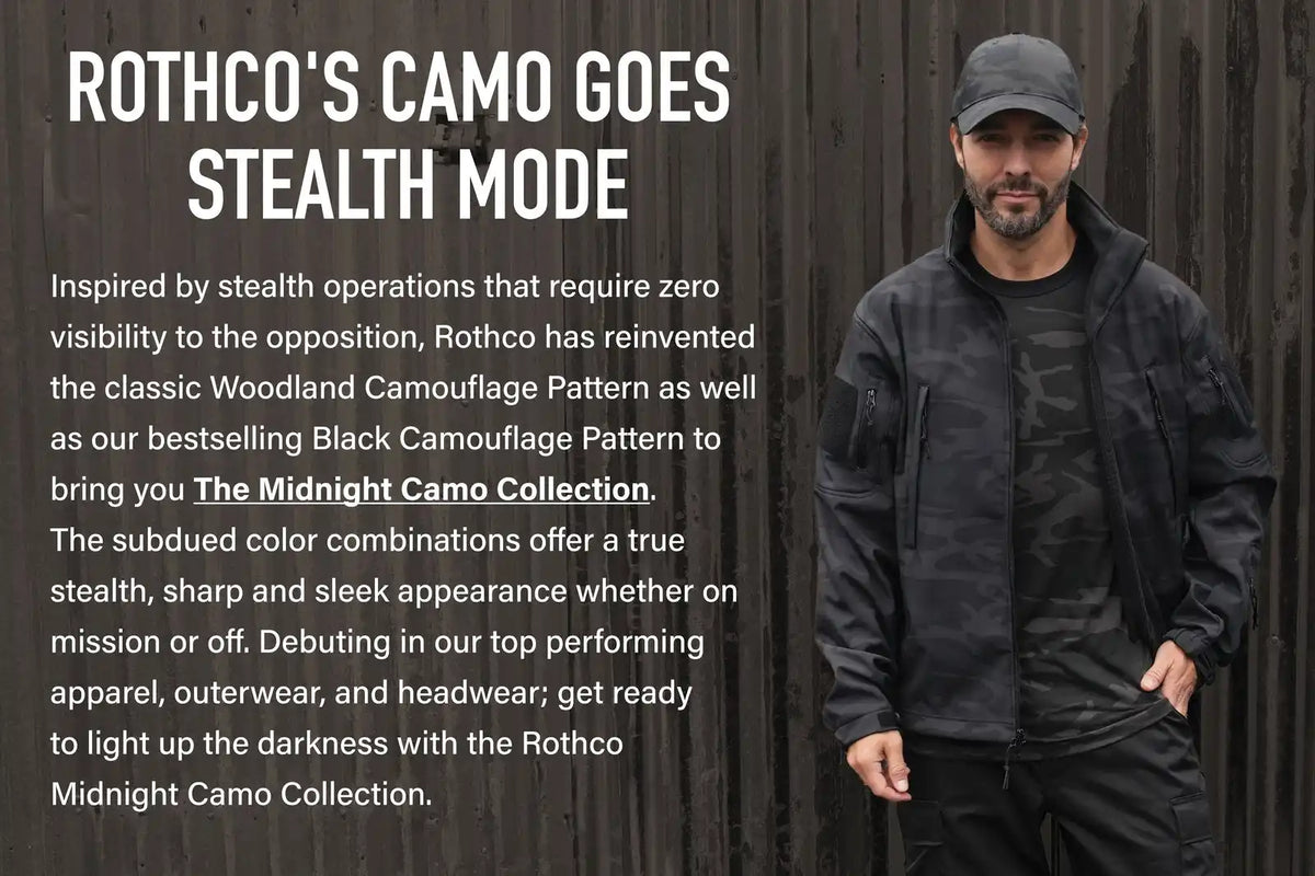 Rothco Midnight Camo Special Ops Soft Shell Jacket