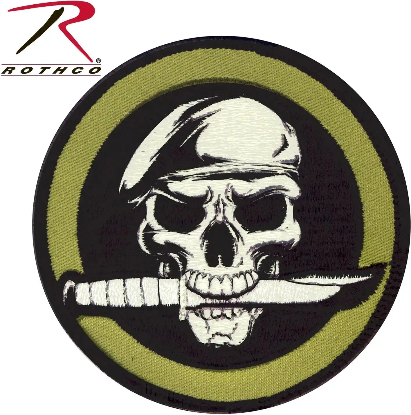 Rothco Military Skull & Knife Morale Patch Bulk Packaging