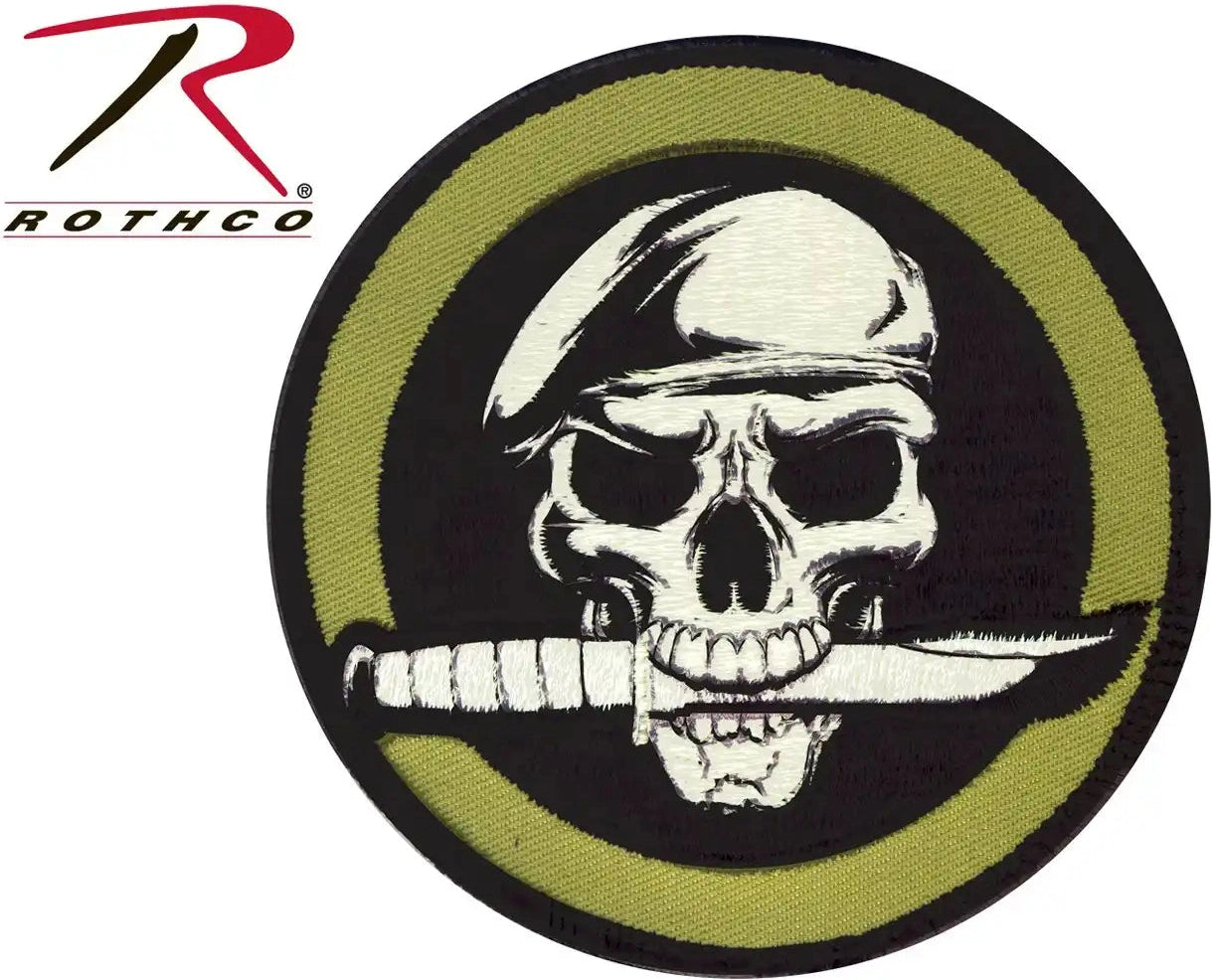 Rothco Military Skull & Knife Morale Patch Bulk Packaging