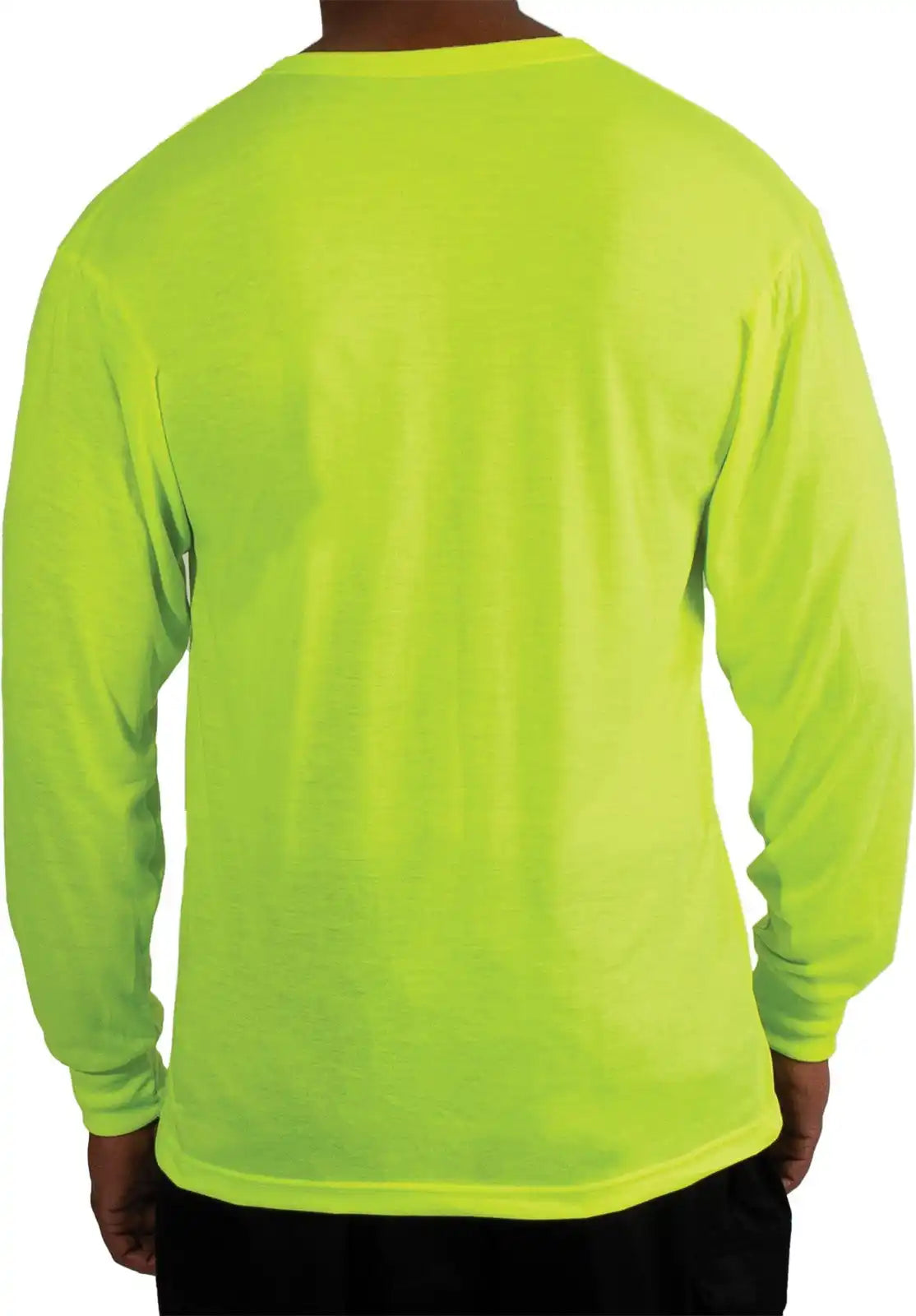 Rothco Moisture Wicking Long Sleeve Pocket T-shirt - Safety Green