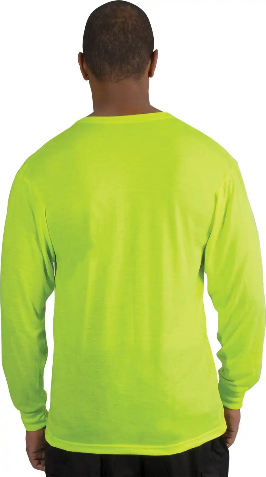Rothco Moisture Wicking Long Sleeve Pocket T-shirt - Safety Green