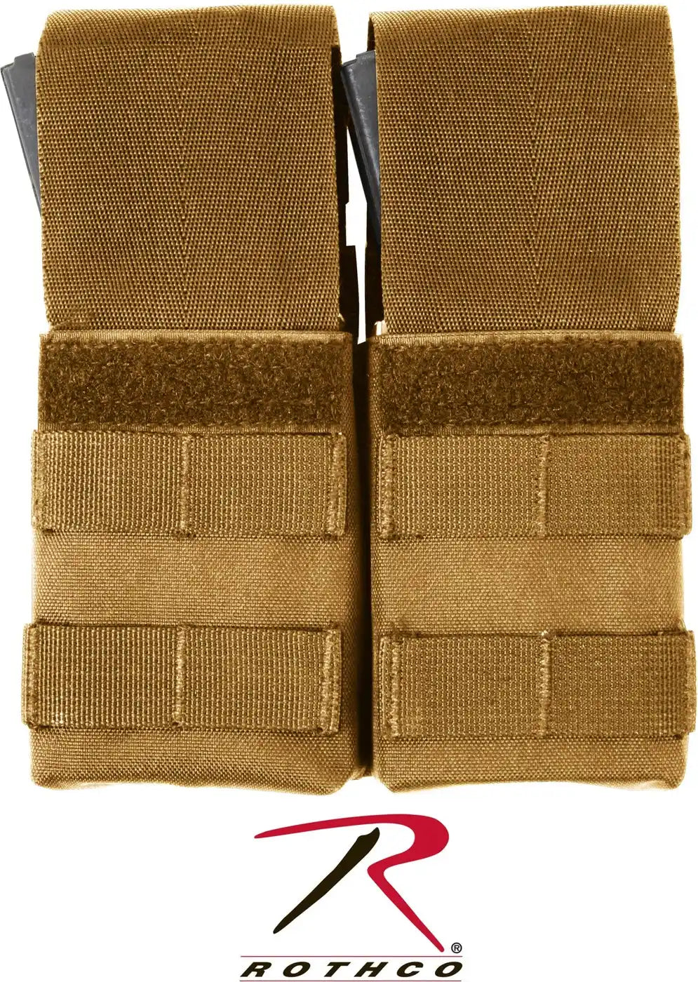 Rothco Molle Double M16 Mag Pouch with Inserts Coyote Brown