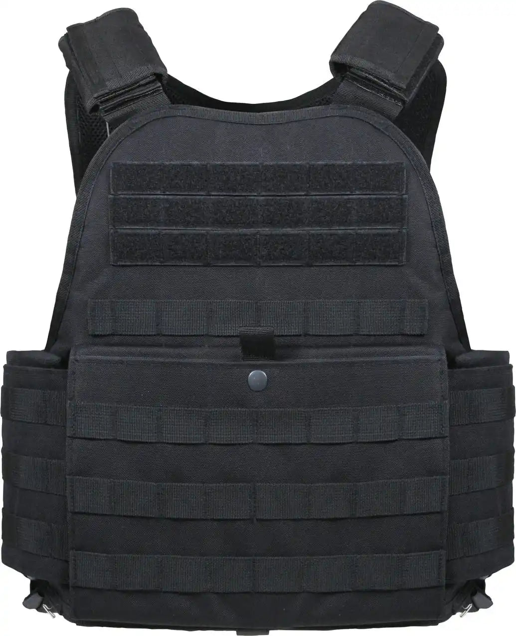Rothco Molle Plate Carrier Vest - Black / Regular