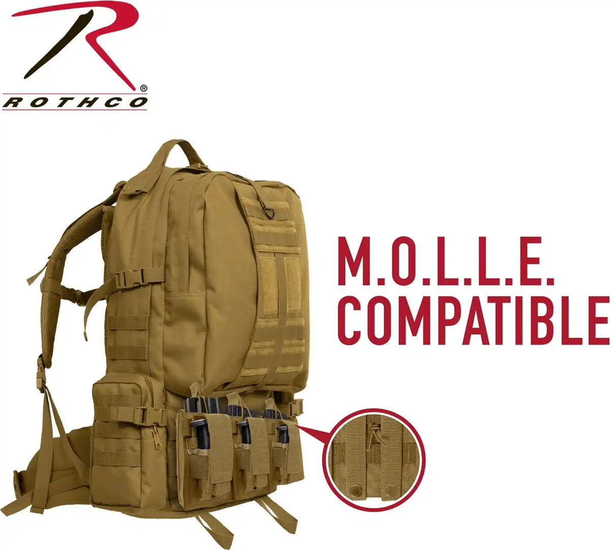 Rothco Molle Triple Kangaroo Rifle and Pistol Mag Pouch