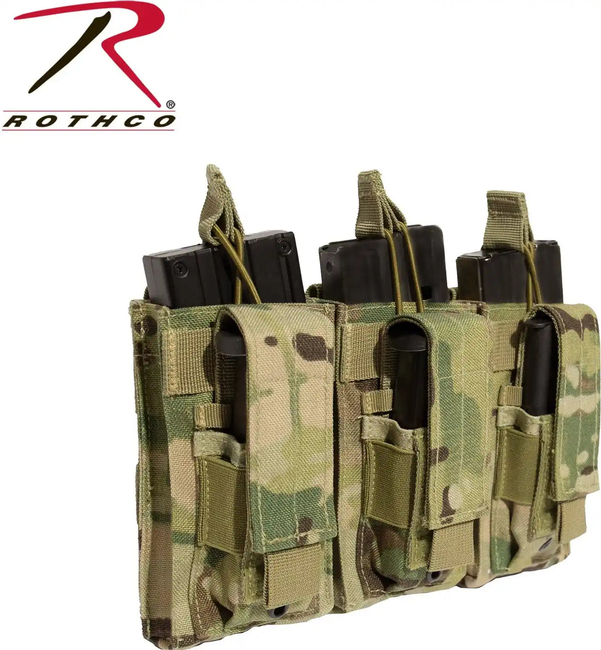 Rothco Molle Triple Kangaroo Rifle and Pistol Mag Pouch