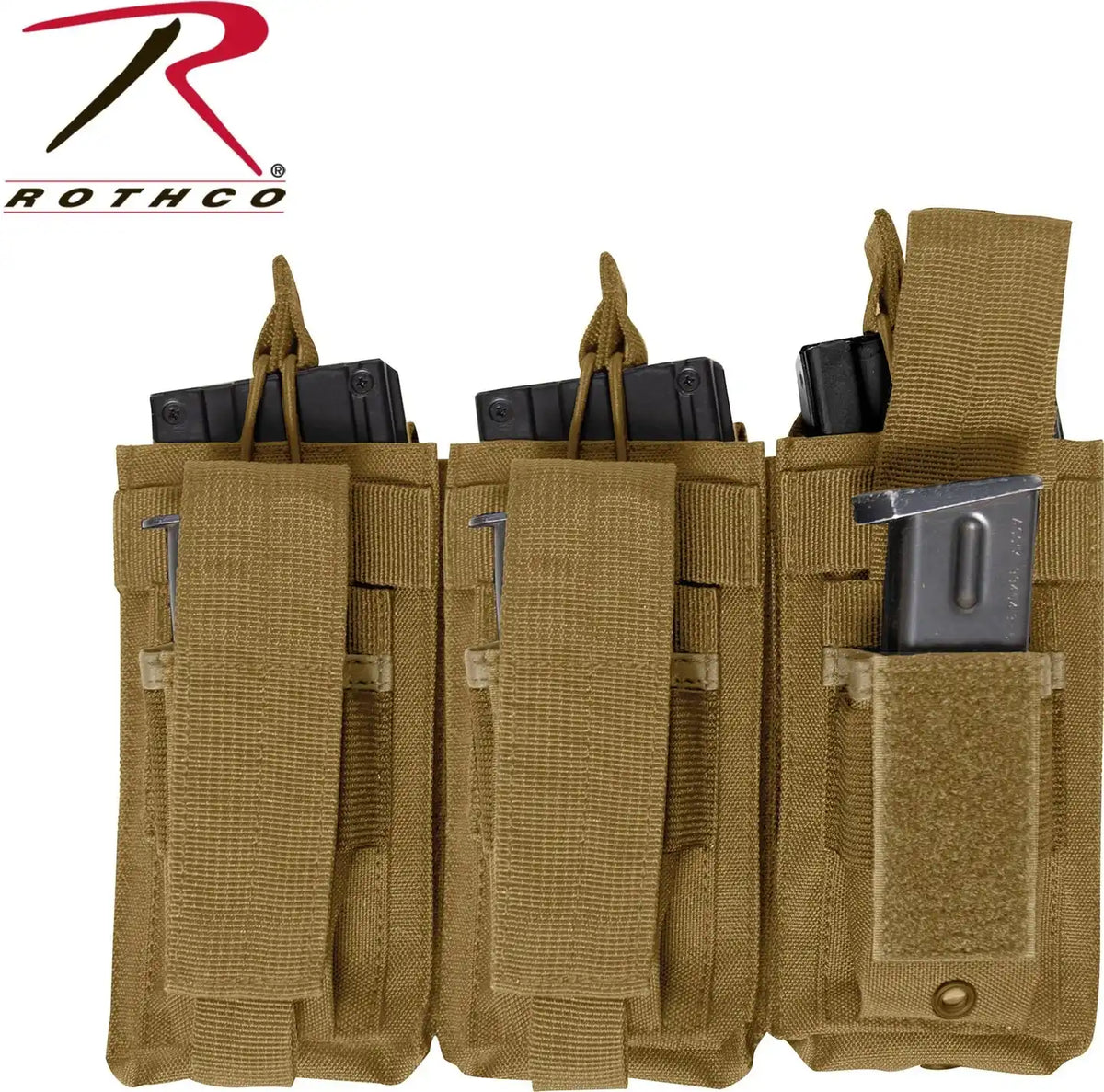 Rothco Molle Triple Kangaroo Rifle and Pistol Mag Pouch