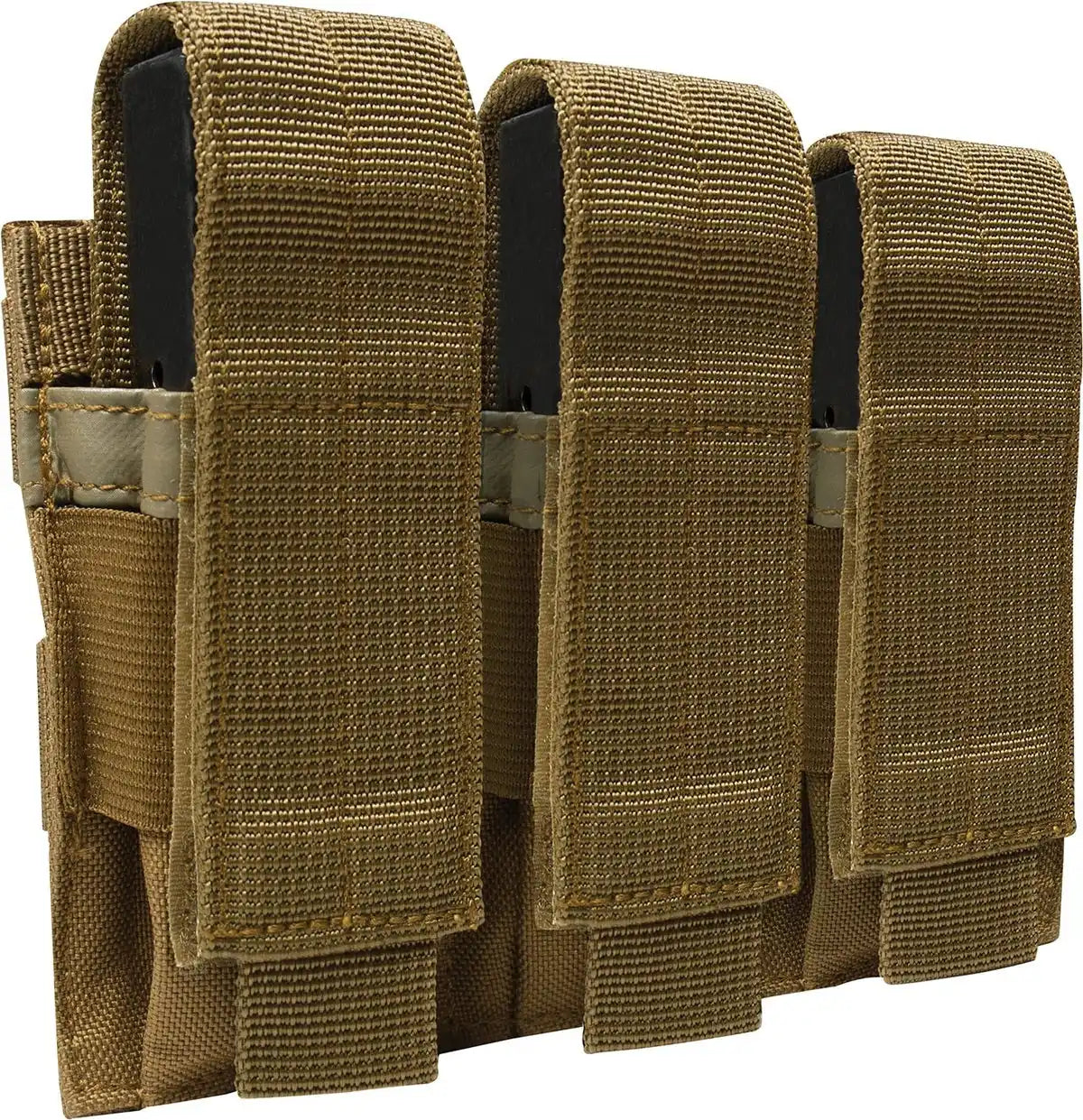 Rothco Molle Triple Pistol Mag Pouch - Coyote Brown