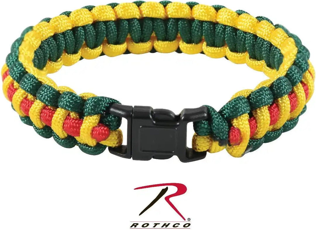 Rothco Multi Colored Paracord Bracelet Vietnam Pattern / 8 Inches