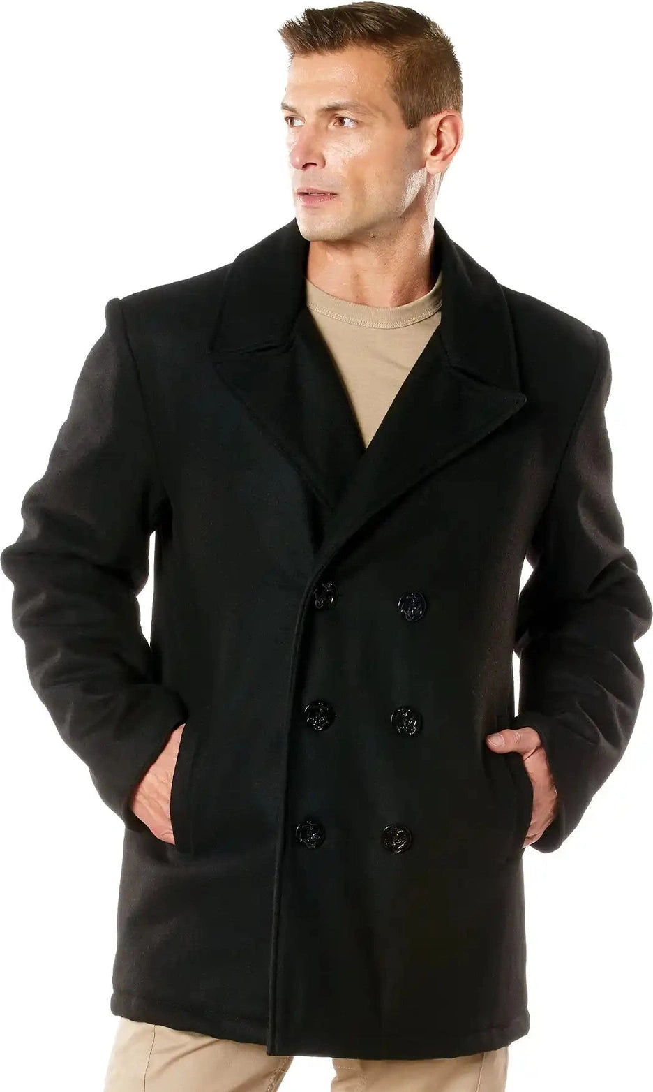 Rothco Naval Heritage Pea Coat - Black / s