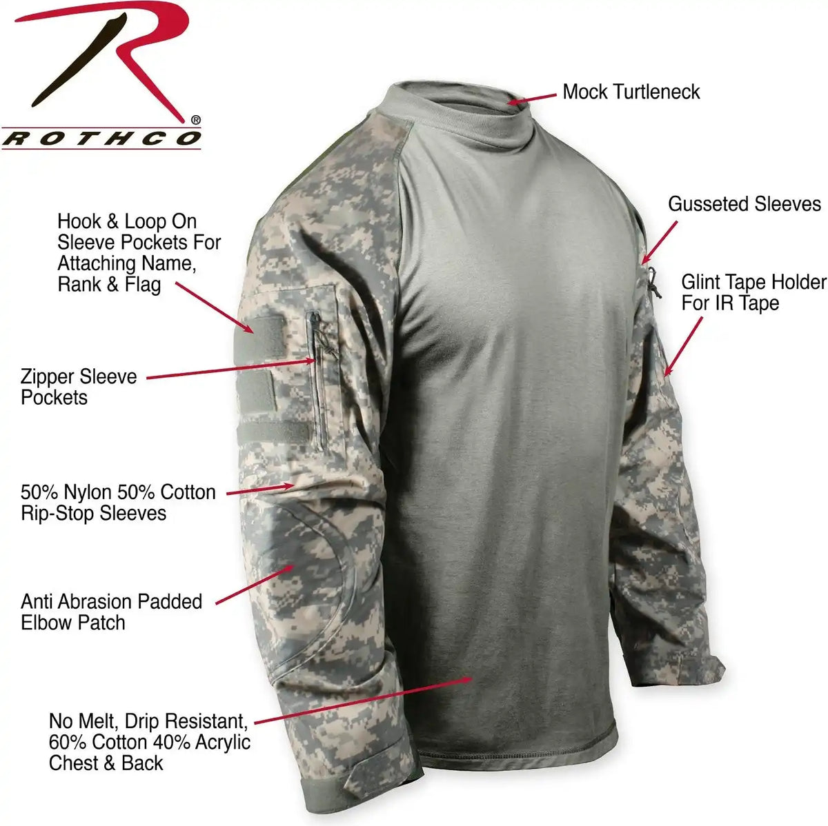 Rothco Nyco Fr Fire Retardant Combat Shirt