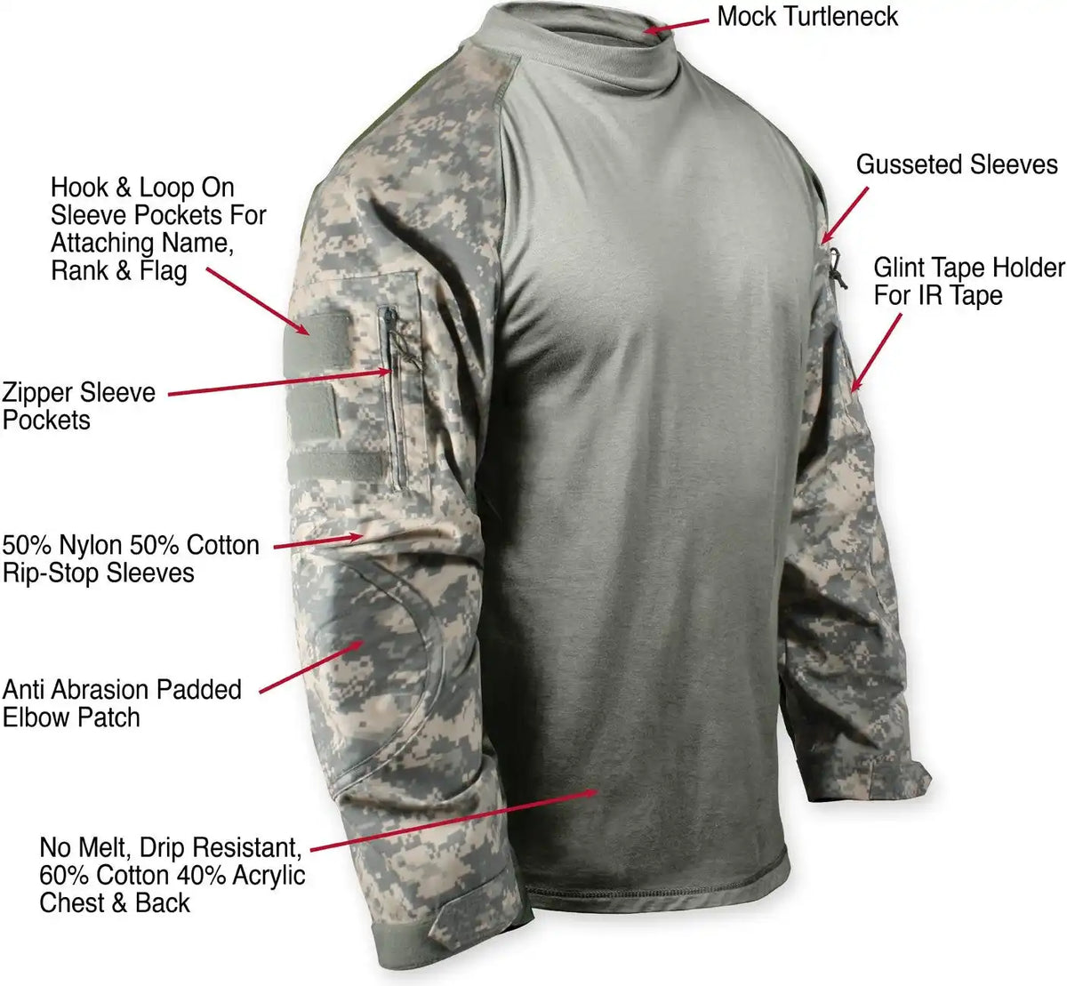 Rothco Nyco Fr Fire Retardant Combat Shirt