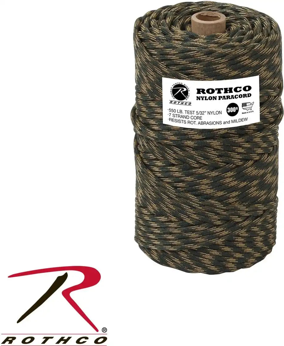 Rothco Nylon Paracord 550lb 300 Ft Tube